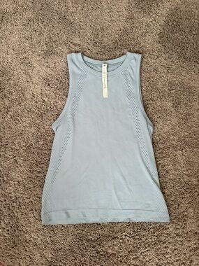 Lululemon Light Blue Racerback Tank Top - Active Comfort